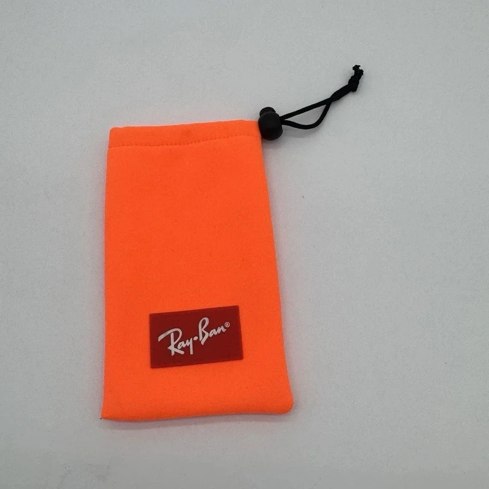 Ray-Ban Neon Orange Soft Drawstring‎ Sunglasses Case Pouch OEM Travel
